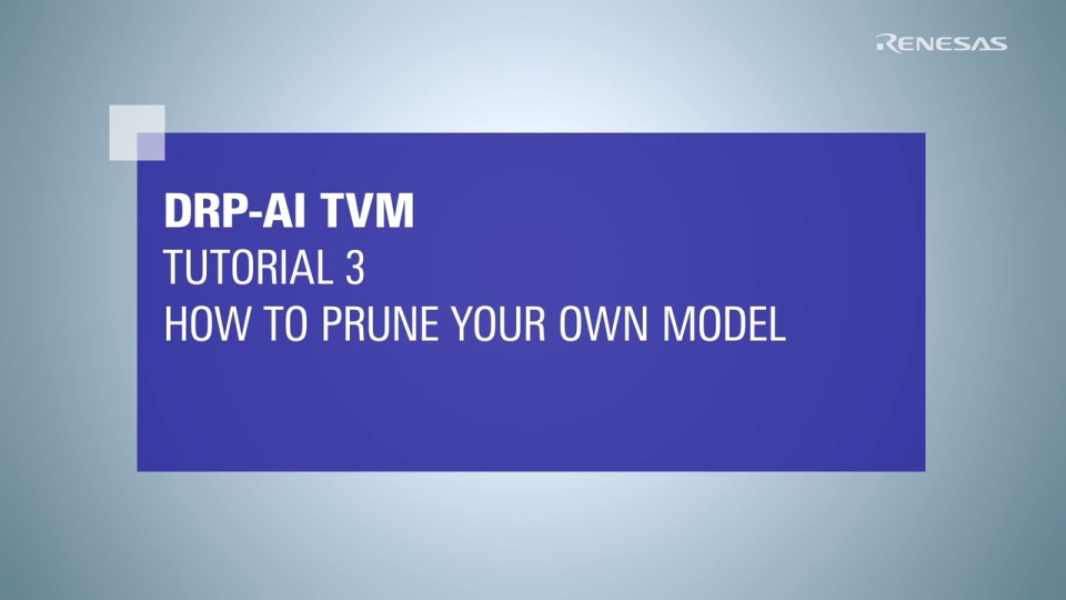 How to Prune your Model Using DRP-AI TVM