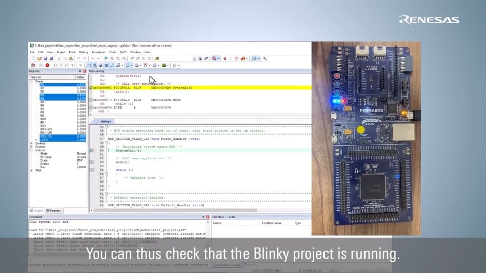 Generating a Simple RA FSP Project with Keil MDK
