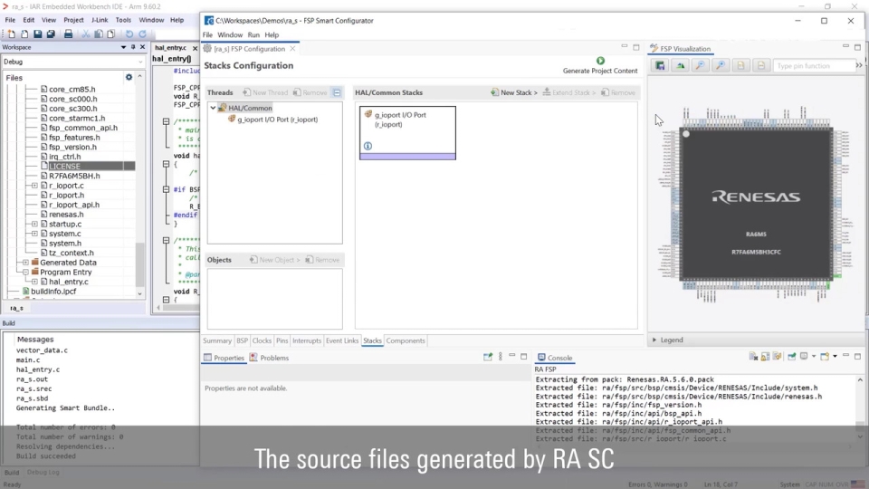 Generating an RA Secure Project for IAR Embedded Workbench