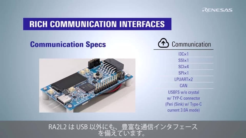 RA2L2 MCU Reference Design: Ultra-Low Power Performance in Action (日本語）