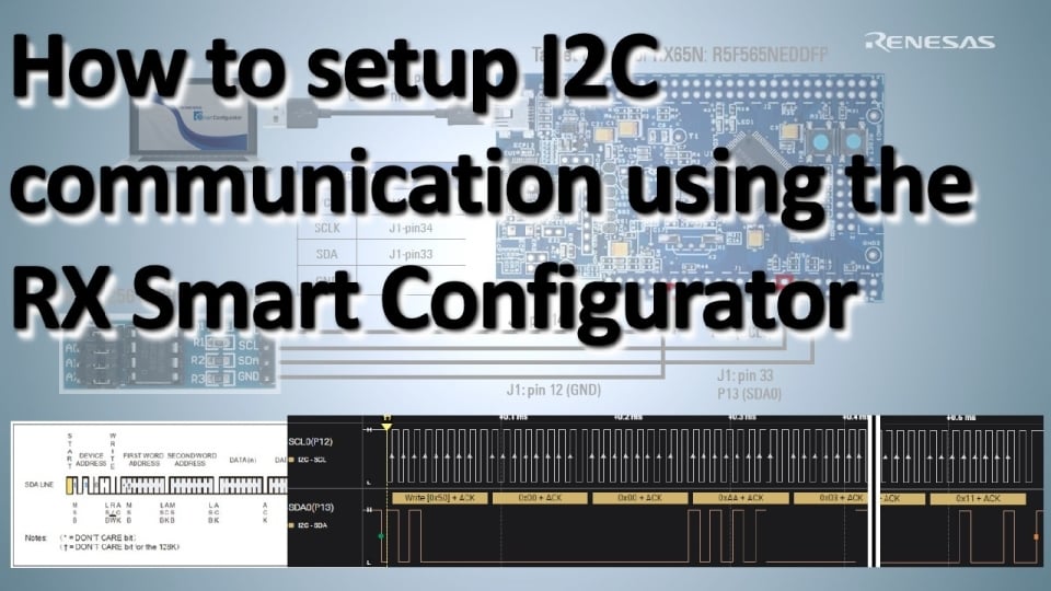 How to Set Up I2C Communication Using the RX Smart Configurator