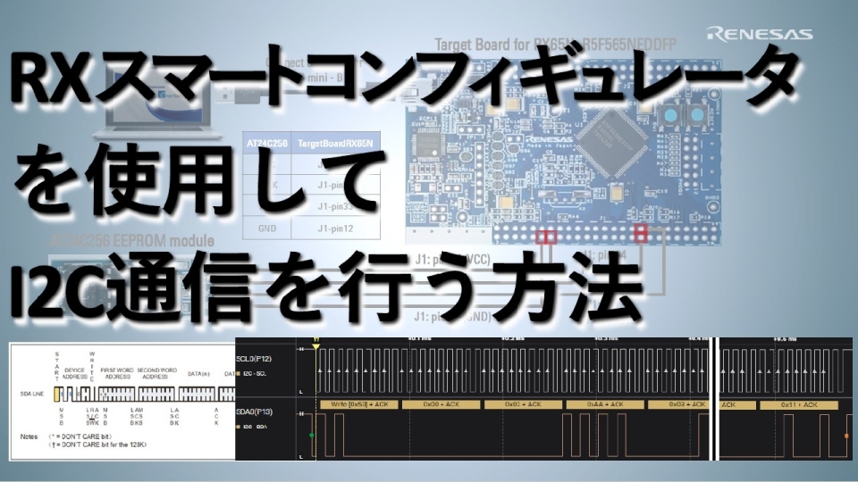 RXスマートコンフィギュレータを使用してI2C通信を設定する方法