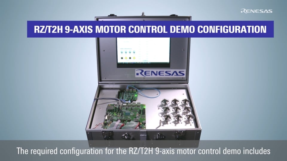 RZ/T2H 9-Axis Motor Control Demo with EtherCAT Controller and Sub Device
