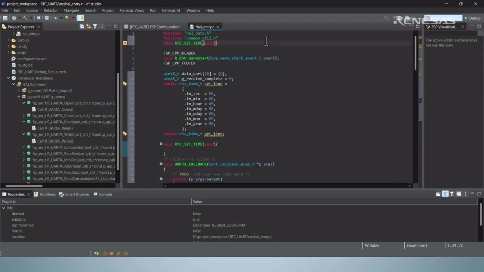 How to Use Real-Time Clock on FPB-RA0E1