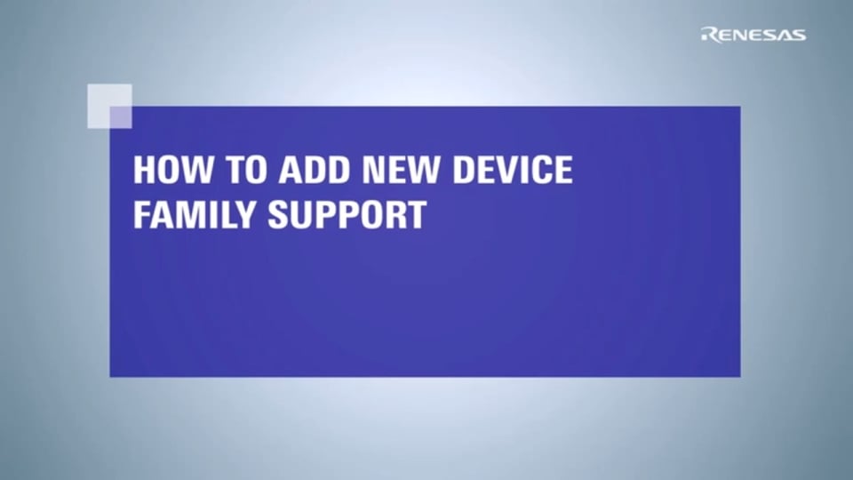 e² studio Tips: How to Add New Device Family Support