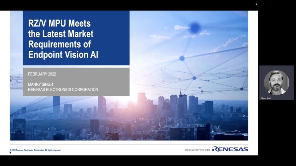 Renesas RZ/V MPUs for Endpoint Vision AI: Performance, Power & Cost Efficiency