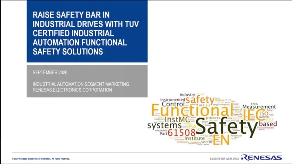 Raising the Safety Bar in Industrial Drives with TUV Certified Industrial Automation Functional Safety Solutions