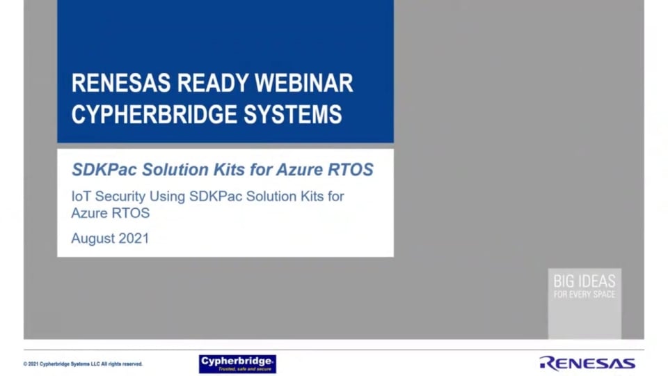 IoT Security Using SDKPac Solution Kits for Azure RTOS
