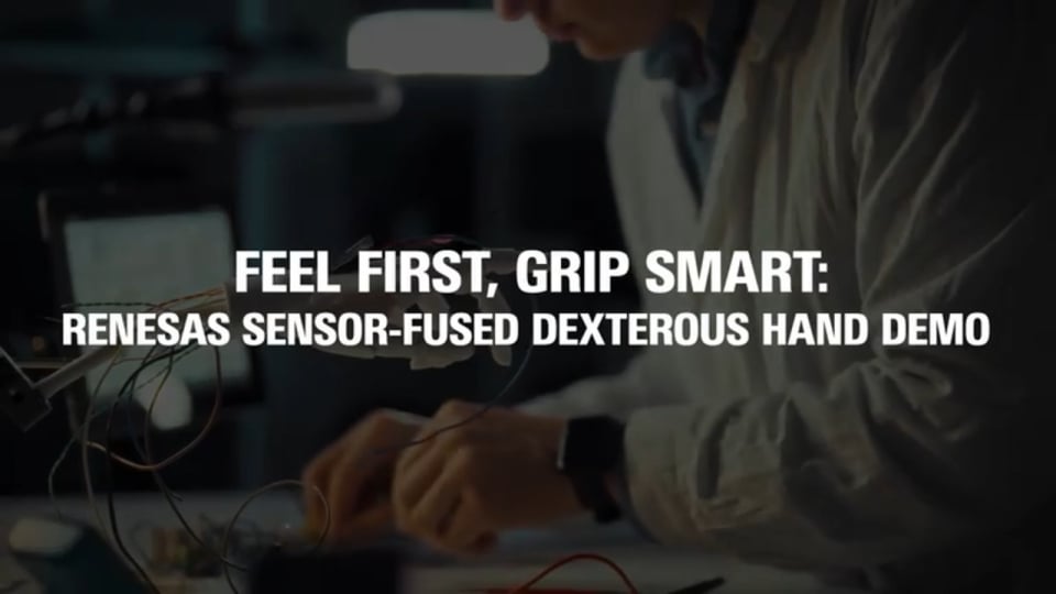 RZ/V Sensor-Fused Dexterous Hand Demo: Feel First, Grip Smart