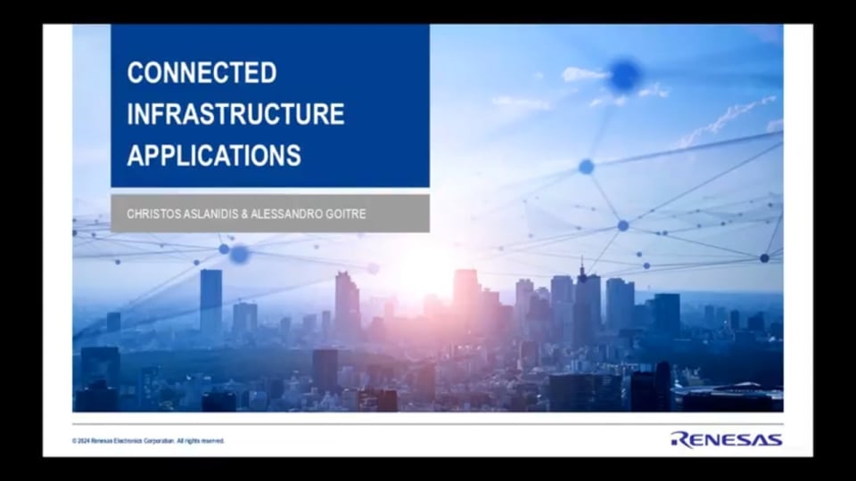 Renesas Connected Infrastructure Solutions: Smart Grid, Payments & Smart City