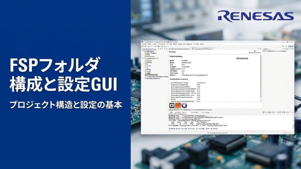 FSP ソフトウェア・プロジェクトの構造と設定GUI	