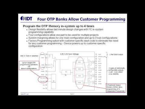 VersaClock® 5 Low Power Programmable Clock Generators by IDT